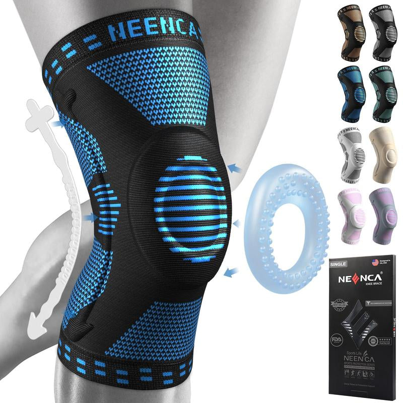 NEENCA Knee Sleeve for Runner,Workout, Gym, Basketball, Volleyball,Hiking Tool