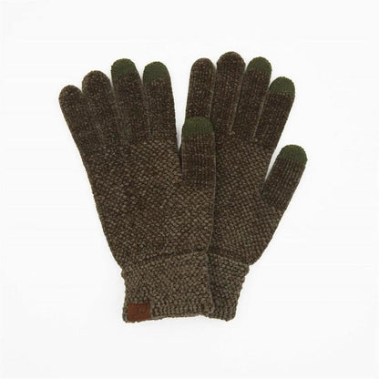 CC® Ultra-Soft Chenille Touchscreen Gloves - Stylish Winter Tech Gloves for Men & Women