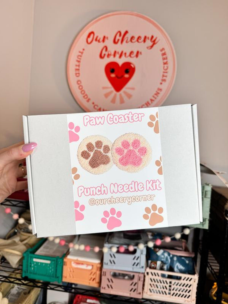 Paw Coaster Beginner Punch Needle Kit