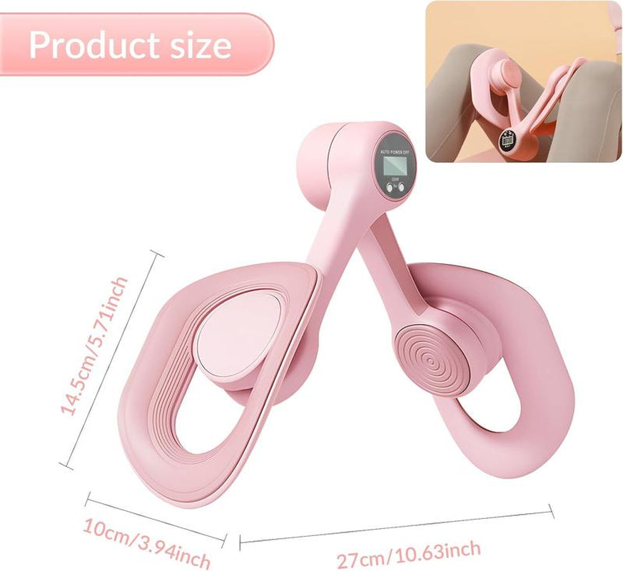 Hip Trainer Kegel Exerciser, Pelvic Floor Trainer, Kegel Trainer for Postpartum Rehabilitation, Trimmer Inner Thigh, Thigh Toner Workout(Pink/Blue)