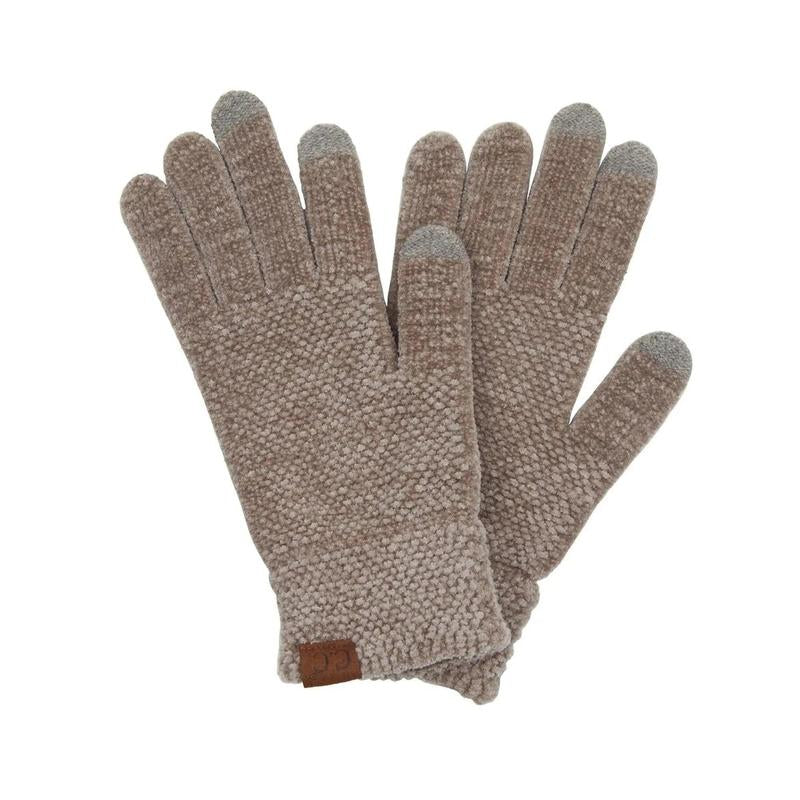 CC® Ultra-Soft Chenille Touchscreen Gloves - Stylish Winter Tech Gloves for Men & Women