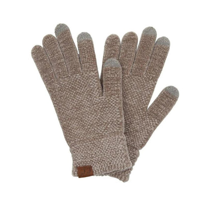 CC® Ultra-Soft Chenille Touchscreen Gloves - Stylish Winter Tech Gloves for Men & Women
