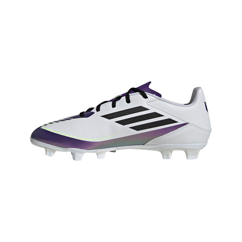 Adidas Mens F50 Club Messi Flexible-Ground Soccer Cleats - Purple, White