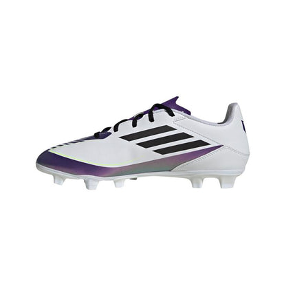 Adidas Mens F50 Club Messi Flexible-Ground Soccer Cleats - Purple, White