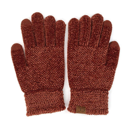 CC® Ultra-Soft Chenille Touchscreen Gloves - Stylish Winter Tech Gloves for Men & Women