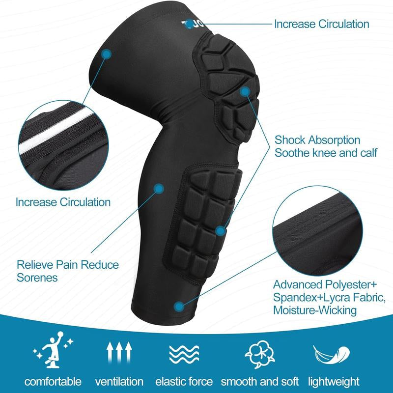 【Black Friday】Tuoy New Knee Pads Compression Padded Knee Protection Pad for Football Baseball Basketball - Youth & Adult Sizes (1 Pair)Pair)