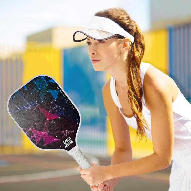 Pickleball Paddles, 2 Pickleball Paddles, USAPA Approved, Fiberglass, Carbon Fiber Pickleball Racket with 4 Indoor Outdoor Pickleball Balls and a Pickleball Bag, 4 Pieces of Pickleball Grip Tape, 2 Pieces of Sports Towels