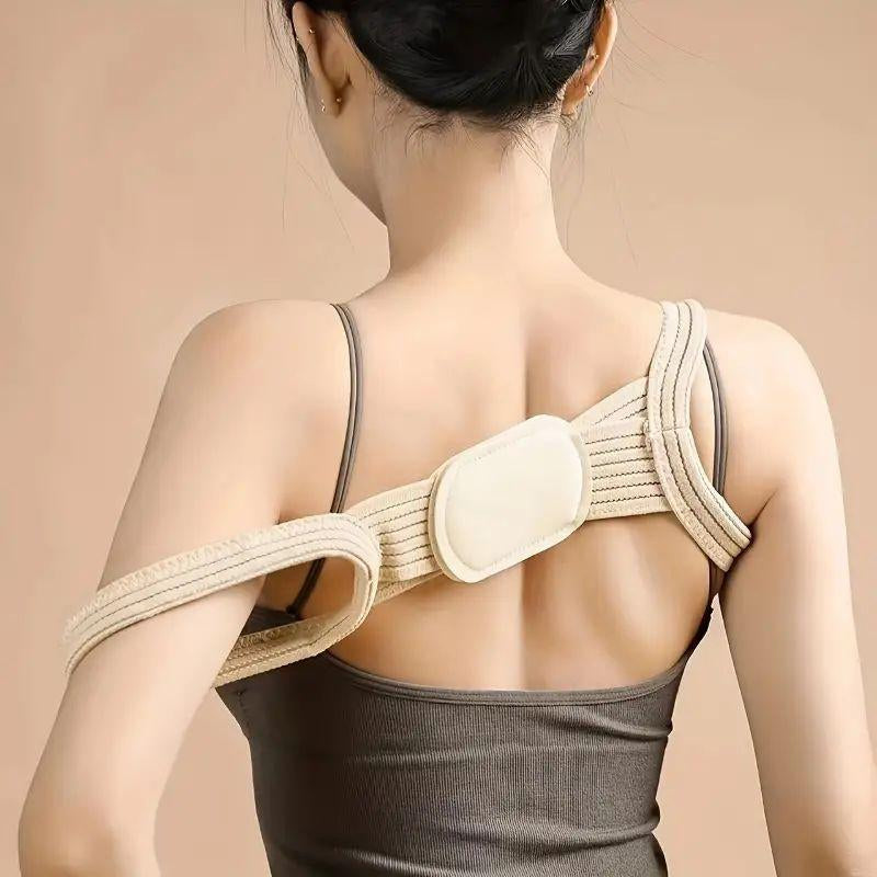 Posture Correction Belt, Easy-To-Use Adjustable High-Elasticity Posture Trainer, Lightweight Breathable Garment Accessory.