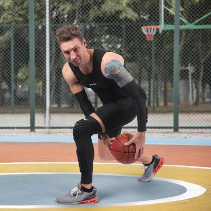 【Black Friday】Tuoy New Knee Pads Compression Padded Knee Protection Pad for Football Baseball Basketball - Youth & Adult Sizes (1 Pair)Pair)