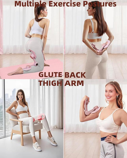 Hip Trainer Kegel Exerciser, Pelvic Floor Trainer, Kegel Trainer for Postpartum Rehabilitation, Trimmer Inner Thigh, Thigh Toner Workout(Pink/Blue)