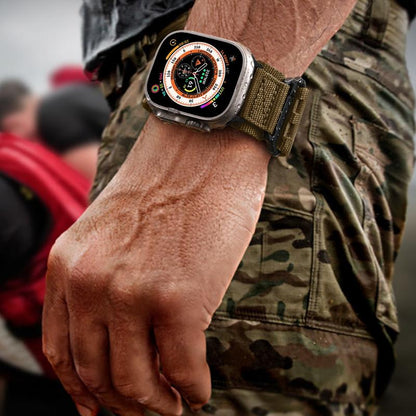 Compatible with Iwatch Ultra Band for Men Women, Wide Tactical Military Nylon Rugged Soft Sport Straps for Iwatch 49Mm(Ultra2),46Mm(Series 10),45Mm(9/8/7),44Mm(Se2/Se/6/5/4),42Mm(3/2/1)