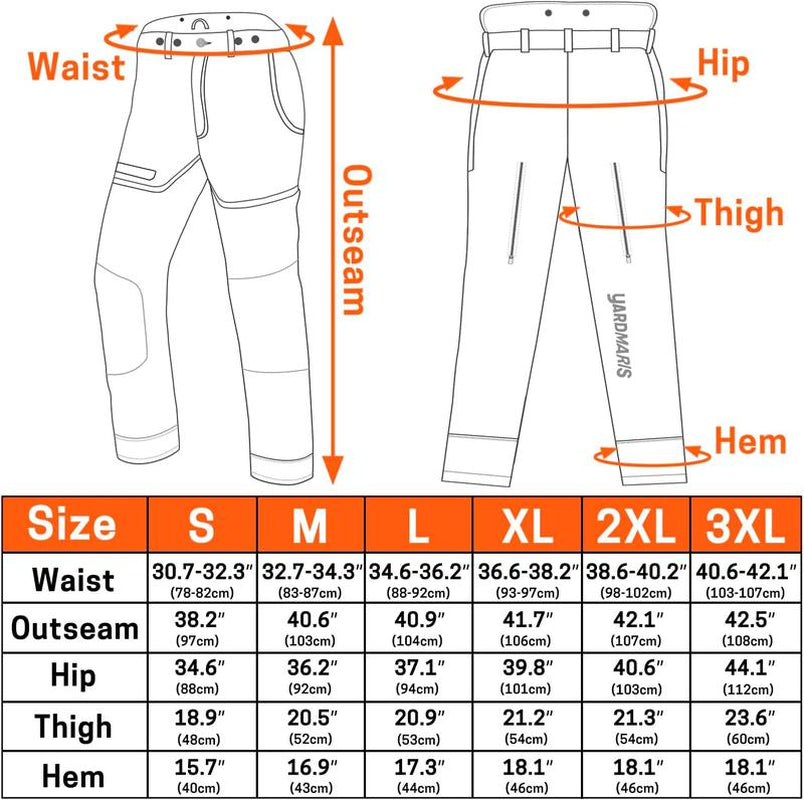 Chainsaw Pants, Technical Chainsaw Trouser, Chainsaw Chaps, Tree Cutting Pant with Adjustable Suspenders
