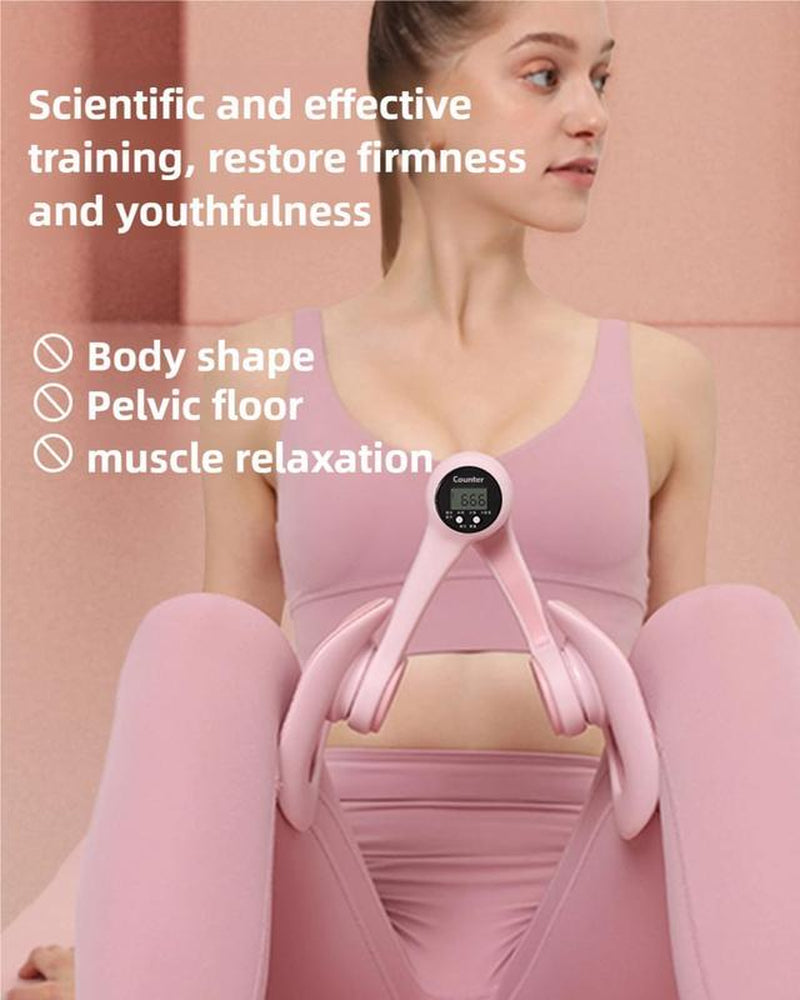 Hip Trainer Kegel Exerciser, Pelvic Floor Trainer, Kegel Trainer for Postpartum Rehabilitation, Trimmer Inner Thigh, Thigh Toner Workout(Pink/Blue)