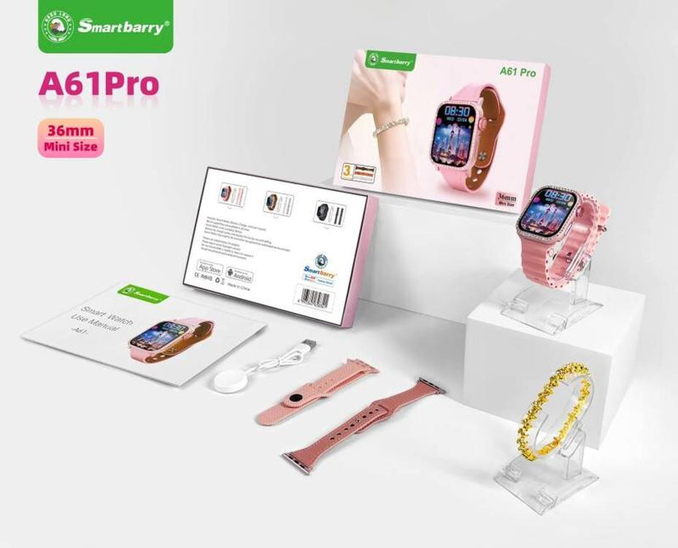 3-In-1 Gift Set 1.57 Inch Square Screen Multi-Functional Smart Watch - Touchscreen, Sleep Monitoring, Fitness Tracking, Wireless Charger, Wireless Call Answering, Music Control, Message Notification, Bracelet and Watch Band