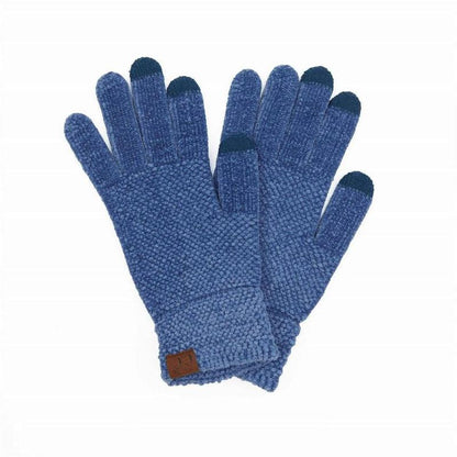 CC® Ultra-Soft Chenille Touchscreen Gloves - Stylish Winter Tech Gloves for Men & Women