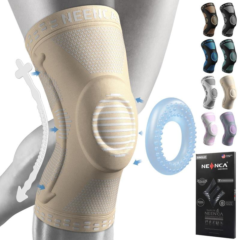 NEENCA Knee Sleeve for Runner,Workout, Gym, Basketball, Volleyball,Hiking Tool