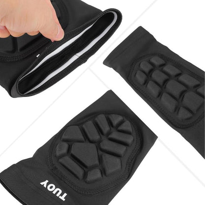 【Black Friday】Tuoy New Knee Pads Compression Padded Knee Protection Pad for Football Baseball Basketball - Youth & Adult Sizes (1 Pair)Pair)