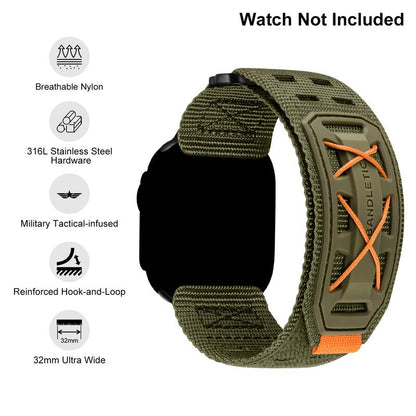 Compatible with Iwatch Ultra Band for Men Women, Wide Tactical Military Nylon Rugged Soft Sport Straps for Iwatch 49Mm(Ultra2),46Mm(Series 10),45Mm(9/8/7),44Mm(Se2/Se/6/5/4),42Mm(3/2/1)