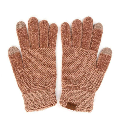CC® Ultra-Soft Chenille Touchscreen Gloves - Stylish Winter Tech Gloves for Men & Women
