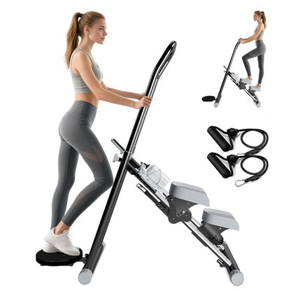 OVER SELF Stair Stepper with Handlebar for Full-Body Workout Compact Cardio Climber Exercise for Home Gym Full Body Workout 220Lbs Weight Capacity