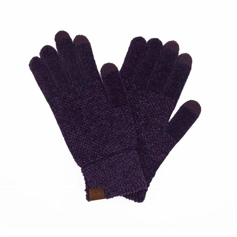 CC® Ultra-Soft Chenille Touchscreen Gloves - Stylish Winter Tech Gloves for Men & Women