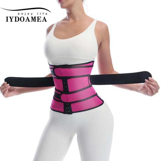 Iydoamea Waist Trainer Trimmer Belt for Women Corset Body Shaper Sauna Sweat Band Workout Sport Girdles Sport Waist Adjustable Waist Adjustable Velcro Shapewear Womenswear Comfort Compression Sexy Outdoorfun Dealsforyoudays
