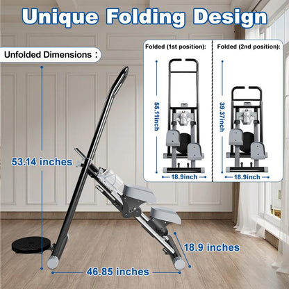 OVER SELF Stair Stepper with Handlebar for Full-Body Workout Compact Cardio Climber Exercise for Home Gym Full Body Workout 220Lbs Weight Capacity