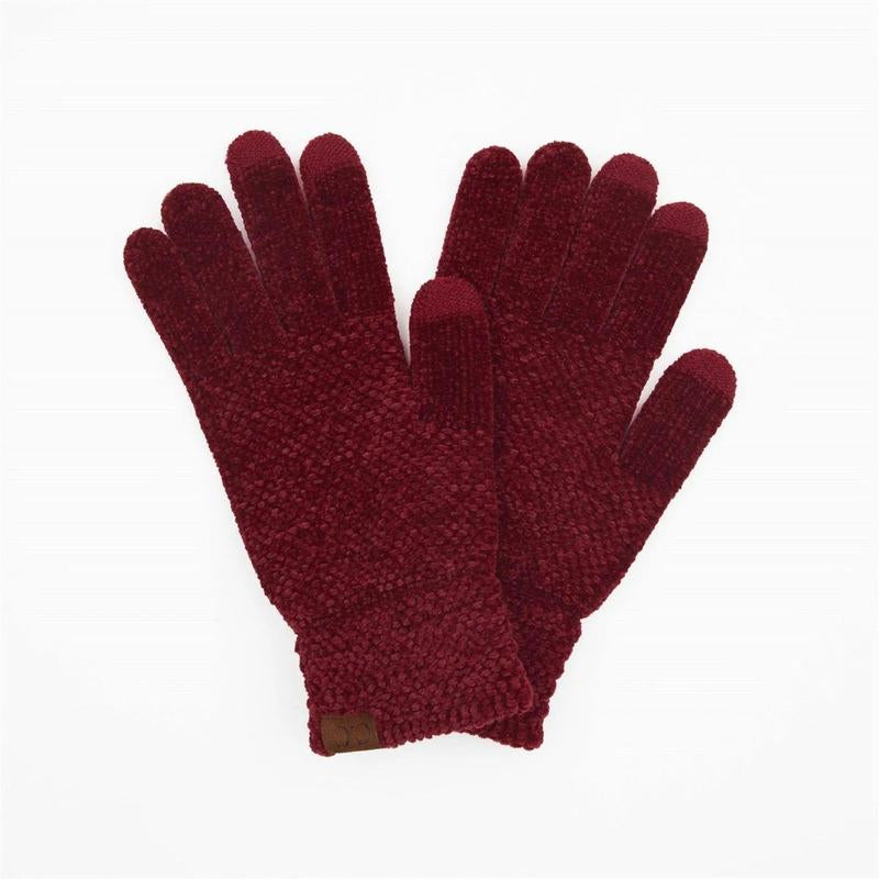 CC® Ultra-Soft Chenille Touchscreen Gloves - Stylish Winter Tech Gloves for Men & Women