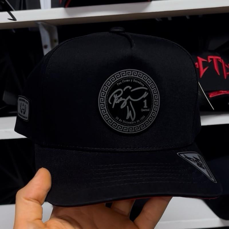 Guatemala Quetzal Hats Black Snapback for Men with Logo and Adjustable Fit Baseball Cap