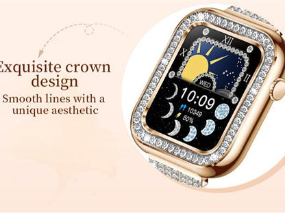 3-In-1 Gift Set 1.57 Inch Square Screen Multi-Functional Smart Watch - Touchscreen, Sleep Monitoring, Fitness Tracking, Wireless Charger, Wireless Call Answering, Music Control, Message Notification, Bracelet and Watch Band