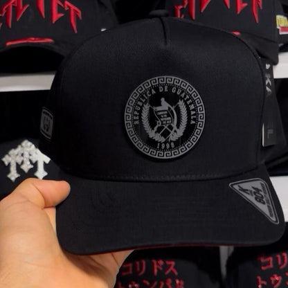 Guatemala Quetzal Hats Black Snapback for Men with Logo and Adjustable Fit Baseball Cap