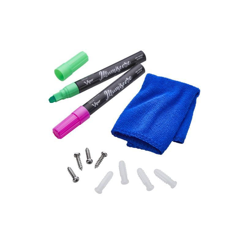 Viper Illumiscore Dart Scoreboard with Score Tracking, Scored Area, and Scored Numbers, Includes Tongs