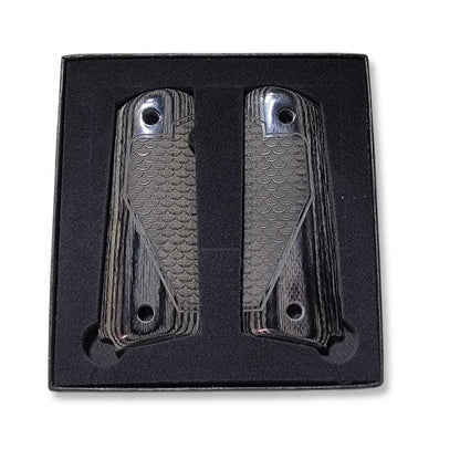1911 Full-Size Colt and Clones Black Rosewood Grips with Dragon Scales Pattern