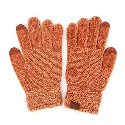 CC® Ultra-Soft Chenille Touchscreen Gloves - Stylish Winter Tech Gloves for Men & Women