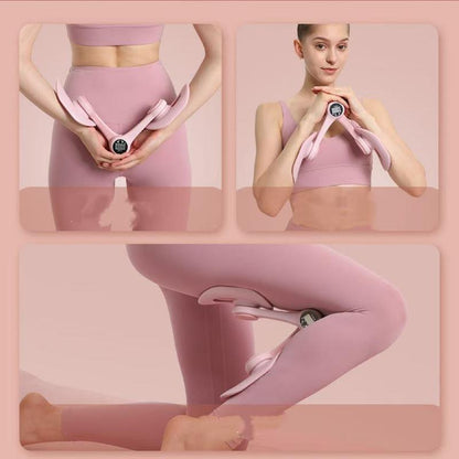 Pelvic Floor Muscle Trainer Exercise Machine Leg Clamp Thigh GD Square Buckle Pelvic Floor Muscle Beauty Leg Trainer Kegel Stand Hip Flexor Women Healthcare Pink Kit