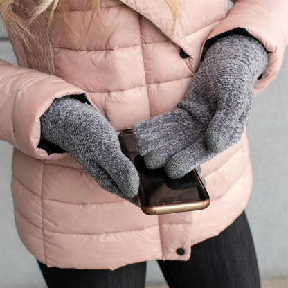 CC® Ultra-Soft Chenille Touchscreen Gloves - Stylish Winter Tech Gloves for Men & Women