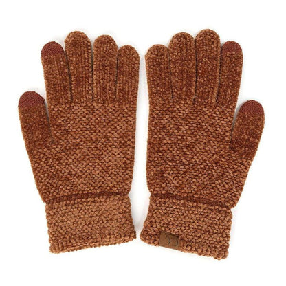 CC® Ultra-Soft Chenille Touchscreen Gloves - Stylish Winter Tech Gloves for Men & Women