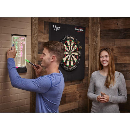 Viper Illumiscore Dart Scoreboard with Score Tracking, Scored Area, and Scored Numbers, Includes Tongs