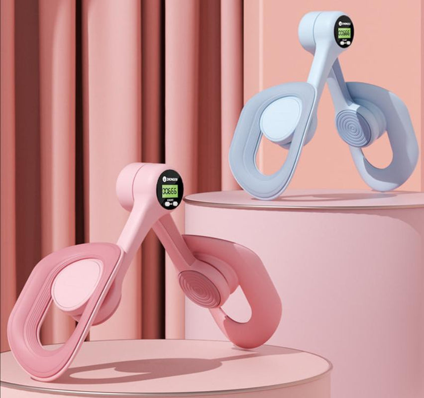 Pelvic Floor Muscle Trainer Exercise Machine Leg Clamp Thigh GD Square Buckle Pelvic Floor Muscle Beauty Leg Trainer Kegel Stand Hip Flexor Women Healthcare Pink Kit