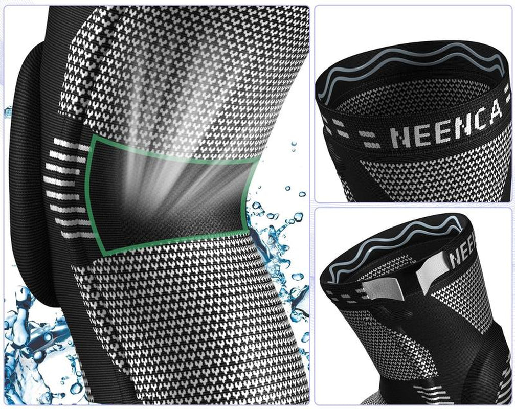 NEENCA Knee Sleeve for Runner,Workout, Gym, Basketball, Volleyball,Hiking Tool